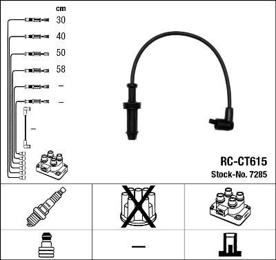 NGK 7285 Ignition Cable Kit