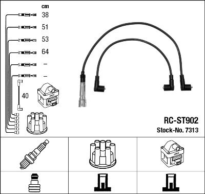NGK 7313 Ignition Cable Kit