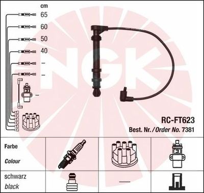 Ignition Cable Kit NGK 7381