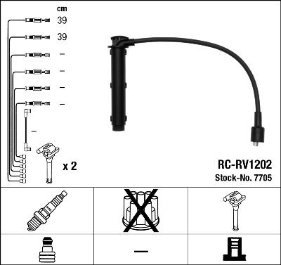 Ignition Cable Kit NGK 7705