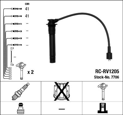 NGK 7706 Ignition Cable Kit