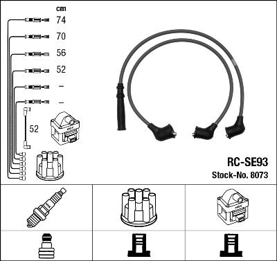 Ignition Cable Kit NGK 8073