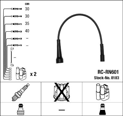 Ignition Cable Kit NGK 8183