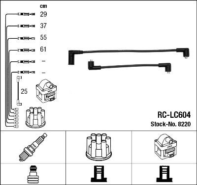 Ignition Cable Kit NGK 8220