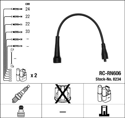 NGK 8234 Ignition Cable Kit