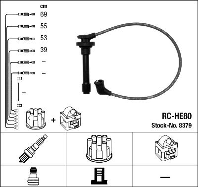 NGK 8379 Ignition Cable Kit