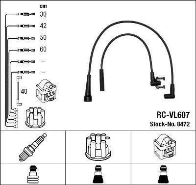 Ignition Cable Kit NGK 8472