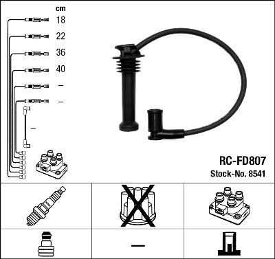 NGK 8541 Ignition Cable Kit