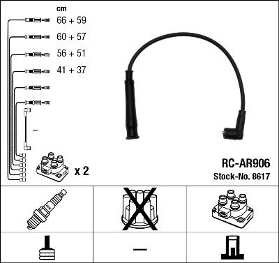 Ignition Cable Kit NGK 8617