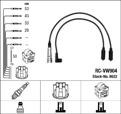 NGK 8622 Ignition Cable Kit