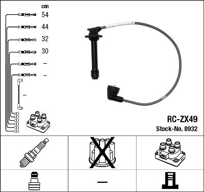 NGK 8932 Ignition Cable Kit