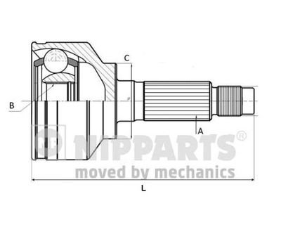 Joint Kit, drive shaft NIPPARTS J2822003