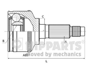 Joint Kit, drive shaft NIPPARTS J2823129