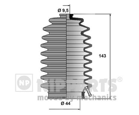 NIPPARTS J2844002 Bellow Kit, steering