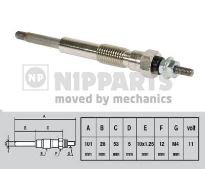 Glow Plug NIPPARTS J5712016