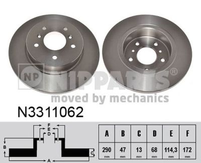 Brake Disc NIPPARTS N3311062