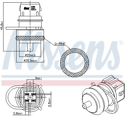 NISSENS 207000 Sensor, coolant temperature