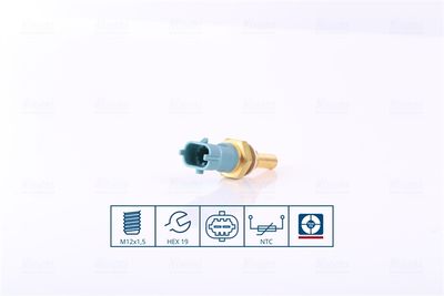 Sensor, coolant temperature NISSENS 207019