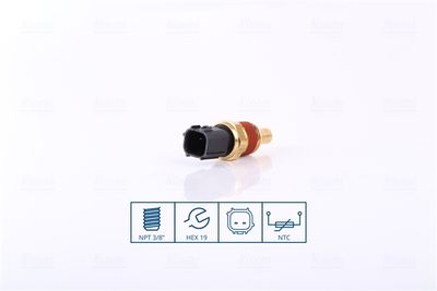 Sensor, coolant temperature NISSENS 207029