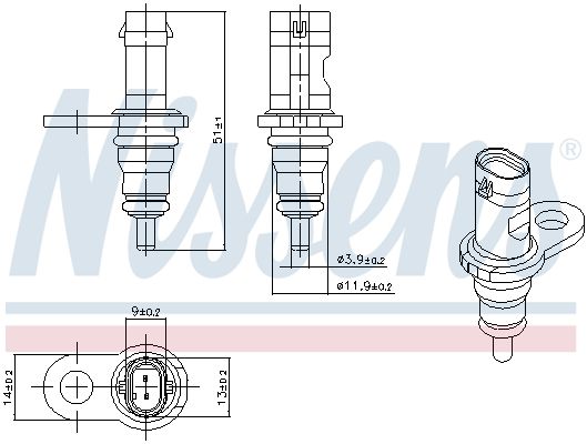 NISSENS 207067 Sensor, coolant temperature