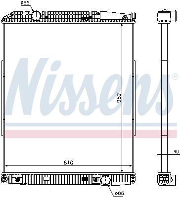 NISSENS 626490 Radiator, engine cooling