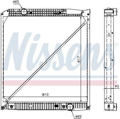 NISSENS 62652A Radiator, engine cooling