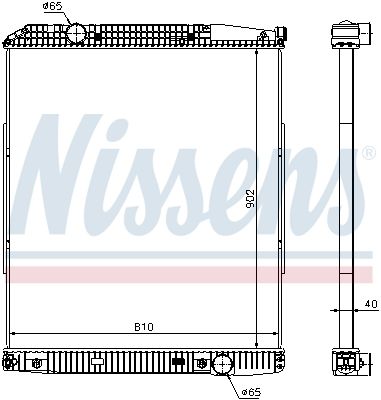 NISSENS 626530 Radiator, engine cooling