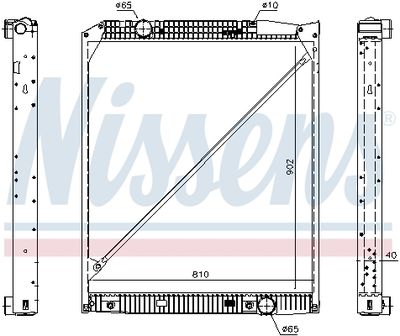 Radiator, engine cooling NISSENS 62653A