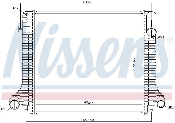 NISSENS 62798 Radiator, engine cooling