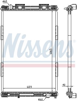 NISSENS 628720 Radiator, engine cooling