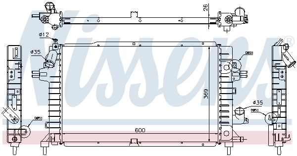 NISSENS 63112A Radiator, engine cooling