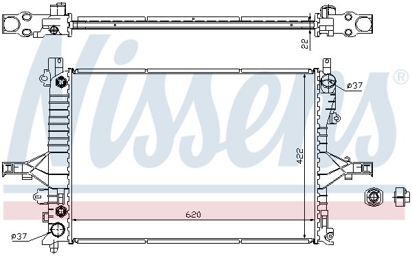 NISSENS 65552A Radiator, engine cooling