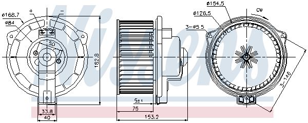 NISSENS 87107 Interior Blower