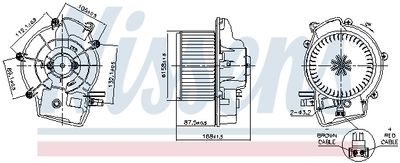 Interior Blower NISSENS 87606