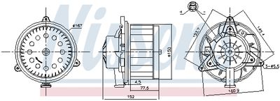 Interior Blower NISSENS 87618