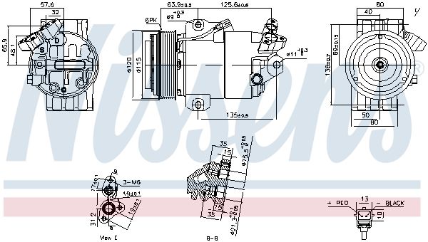 NISSENS 891012 Compressor, air conditioning