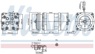 Compressor, air conditioning NISSENS 891098