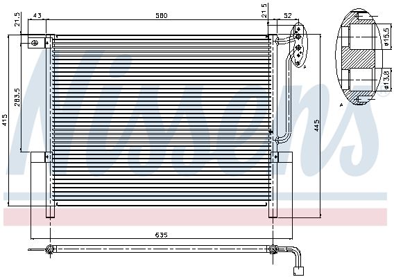 NISSENS 94894 Condenser, air conditioning