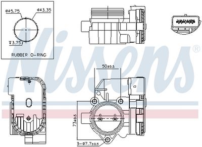 Throttle Body NISSENS 955006