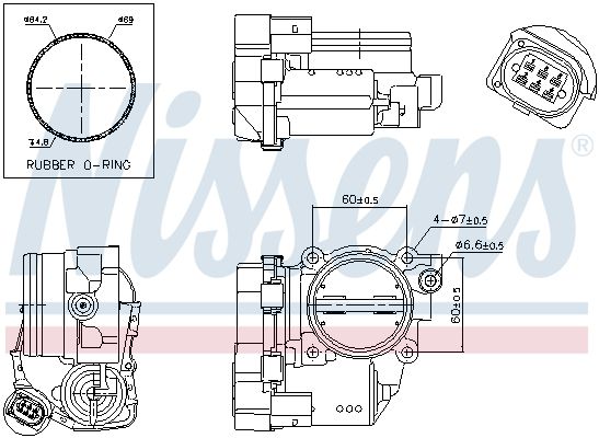 NISSENS 955032 Throttle Body