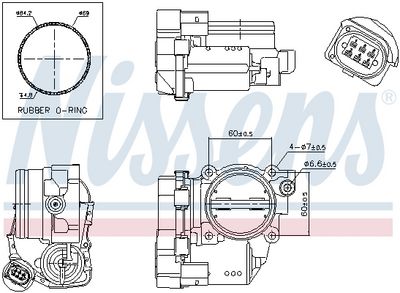 Throttle Body NISSENS 955032