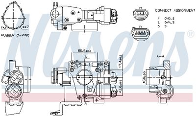 Throttle Body NISSENS 955074