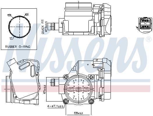 NISSENS 955116 Throttle Body