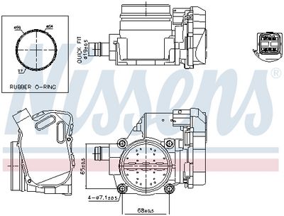 Throttle Body NISSENS 955116