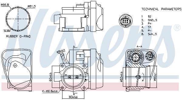 NISSENS 955139 Throttle Body