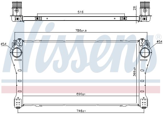 NISSENS 961250 Charge Air Cooler