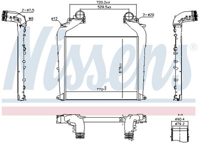 Charge Air Cooler NISSENS 961323