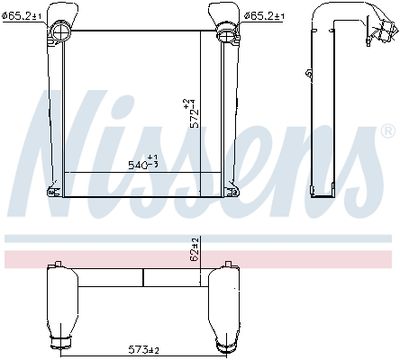 Charge Air Cooler NISSENS 961331