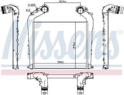 Charge Air Cooler NISSENS 961574