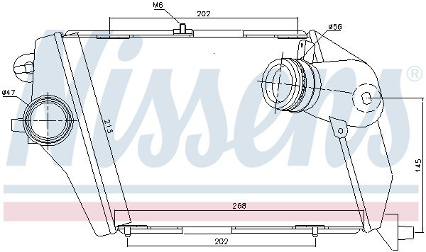 NISSENS 96674 Charge Air Cooler